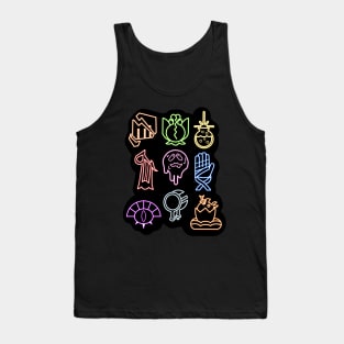 Neon Coven Symbols Tank Top